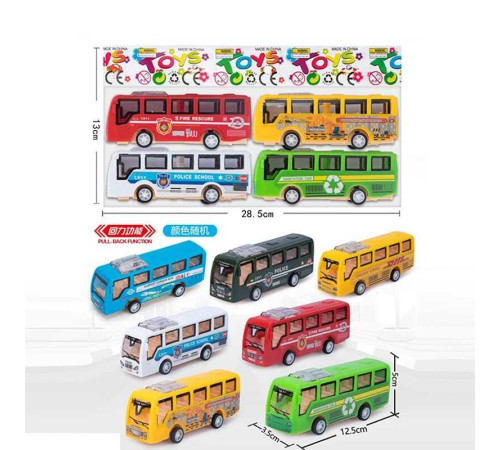 Набір машин 399-78 C (240/2) 4 штуки, інерція, гумові колеса, довжина 12см, в пакеті