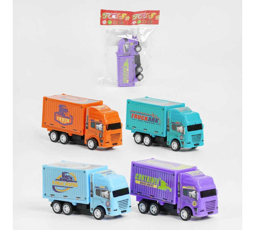 Машинка 399-751 (1200/2) "Вантажівка", 4 види, інерція, в пакеті – в наличии! Купите сейчас у KAZKOVA