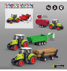 Трактор 706-25 (200/2) 4 види, інерція, у пакеті, ВИДАЄТЬСЯ ТІЛЬКИ МІКС ВИДІВ
