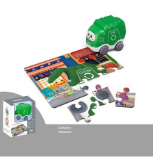 Машинка з пазлами 404 (108) "Сміттєвоз", інерція, пазл на 20 елементів, в коробці