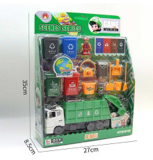 Набір спецтехніки 3389-9 A (48/2) інерційний механізм, фігурка героя, інструменти, в коробці