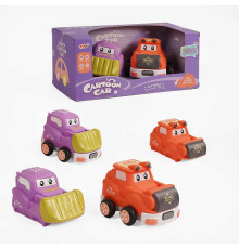 Набір машин 817 A-11 (48) гумові, інерція, знімний корпус, 2 штуки в коробці