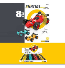 Машина 987 K-05 (24/2) ЦІНА ЗА 8 ШТУК В БЛОЦІ, "Динозавр", відкриває пащу, розтягує тіло, вертикальна їзда, інерція, в коробці