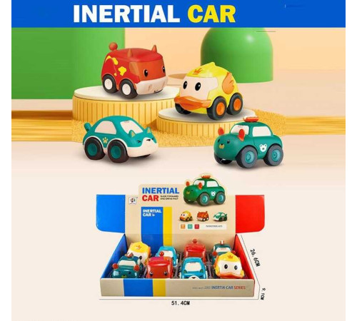 Набір машин BJ 681 A-6 (24/2) ЦІНА ЗА 8 ШТУК В БЛОЦІ, інерція, в коробці