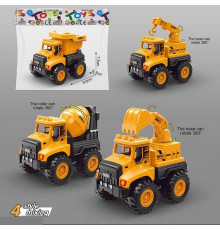 Спецтехніка 8842 (300) 4 види, будівельна машина, інерційний механізм, у пакеті