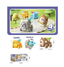 Набір машин LZ 004-2 (120/2) 2 шт., інерція, свисток, в коробці