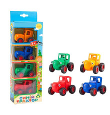 Синій трактор 49486 (108/2) 4 трактори, герої, інерція, в коробці