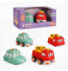 Набір машин 817 A-7 (48) 2 штуки, інерційний механізм, гумовий корпус, в коробці