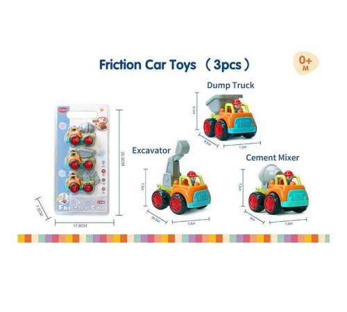 Спецтехніка 6672 (36) 3 штуки, інерція, рухомі елементи, у слюді