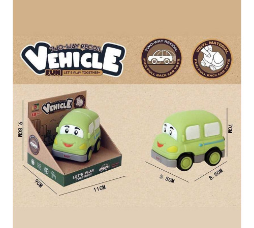 Машинка 2684 A4 (144) вініловий матеріал, двосторонній рух, інерція, в коробці