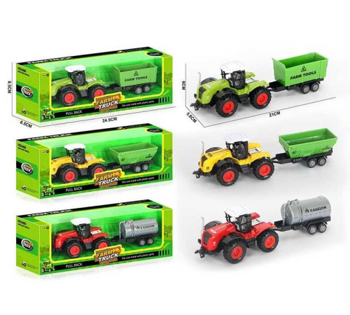 Трактор 955-201 (144/2) 3 види, в коробці, ВИДАЄТЬСЯ МІКС