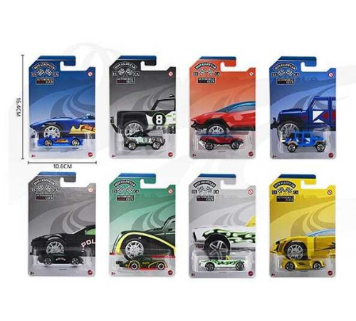 Машинка 8801 B (480/2) на листі, ВИДАЄТЬСЯ ТІЛЬКИ МІКС ВИДІВ