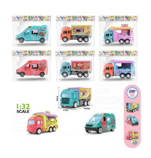 Машинка JW 567-041 (360/2) інерційний механізм, 6 видів, в пакеті