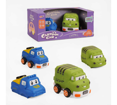 Набір машин 817 A-8 (48) 2 штуки, інерційний механізм, гумовий корпус, в коробці – в наличии! Купите сейчас у KAZKOVA