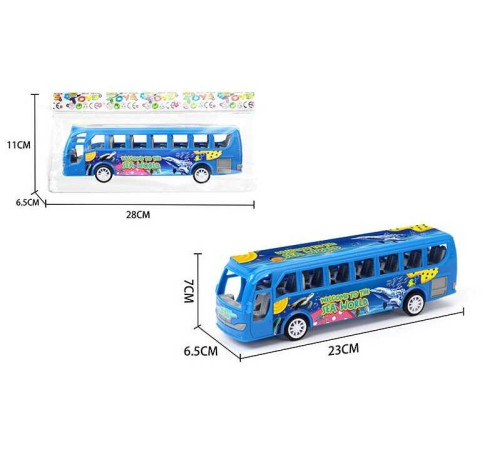 Автобус TMX 88-3 B (360/2) 23х6,5х7 см, інерція, в пакеті
