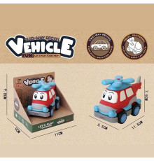 Машинка 2684 D2 (144) вініловий матеріал, двосторонній рух, інерція, в коробці