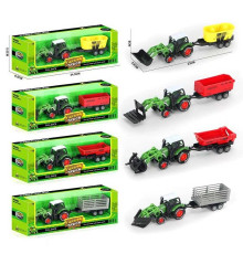 Трактор 955-216 (144/2) 4 види, в коробці, ВИДАЄТЬСЯ МІКС