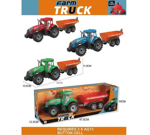 Трактор 0488-303 C (36/2) 3 види, в коробці ВИДАЄТЬСЯ МІКС ВИДІВ – в наличии! Купите сейчас у KAZKOVA