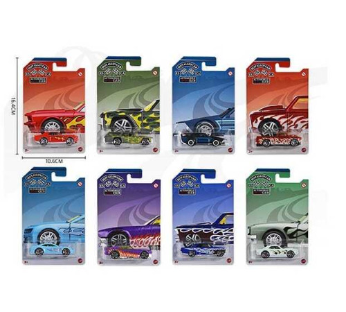 Машинка 8801 D (480/2) на листі, ВИДАЄТЬСЯ ТІЛЬКИ МІКС ВИДІВ