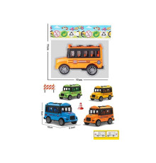 Автобус DYB 168-483 (600/2) 4 кольори, ВИДАЄТЬСЯ МІКС ВИДІВ, в пакеті