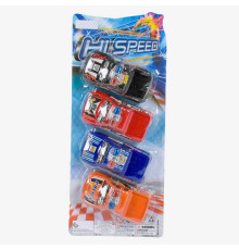 Набір машин 438-4 Х-1 (240/2) інерція, 4шт на листі