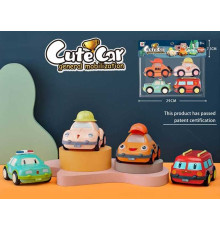 Набір машин 678 А (60/2) “Службовий транспорт”, інерція, рухомі деталі, 4шт у пакеті