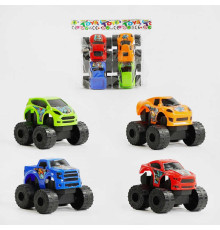 Набір машин 1887 (180/2) 4 штуки, інерція, у пакеті