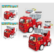 Пожежна машинка 8814 (300/2) 2 види, інерція, у пакеті
