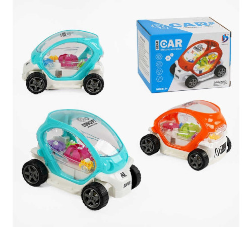 Машинка 8899-135 (168/2) 2 кольори, підсвічування, звук, колесо вільного ходу, рухомі шестерні, в коробці