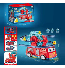 Машинка YJ 388-64 (48/2) мелодія, підсвічування, колесо вільного ходу, трек, в коробці