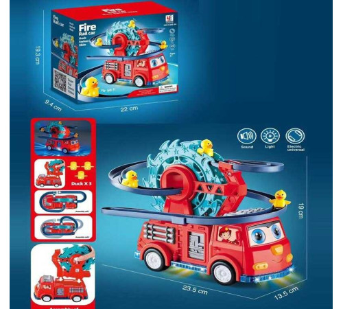 Машинка YJ 388-64 (48/2) мелодія, підсвічування, колесо вільного ходу, трек, в коробці – в наличии! Купите сейчас у KAZKOVA