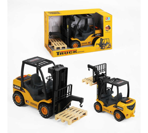 Спецтехніка 8149-1 (24/2) інерційний механізм, звук, підсвічування, гумові шини, рухливі елементи, в коробці