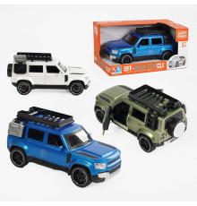 Джип 8057-1 (36/2) 3 кольори, інерційний механізм, підсвічування, звуки, гумові шини, в коробці, ВИДАЄТЬСЯ ТІЛЬКИ МІКС ВИДІВ