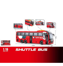 Автобус WY 1107 B (24) інерція, звуки, підсвічування, відкриваються дверцята, в коробці