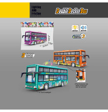 Автобус 7734 (100) 3 кольори, звуки, підсвічування, інерція, гумові шини, на батарейках, відчиняються двері, в пакеті, ВИДАЄТЬСЯ ТІЛЬКИ МІКС ВИДІВ