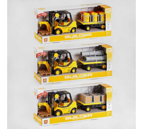 Спецтехніка WY 690 A-1/2/3 (18) 3 види, світло, звук, в коробці, ВИДАЄТЬСЯ ТІЛЬКИ МІКС ВИДІВ