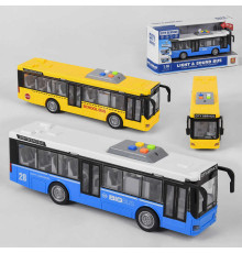 Автобус WY 910 AB (24) 2 види, інерція, світло, звук, в коробці