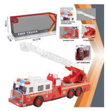 Спецтехніка XF 733 A (24) "Пожежна служба", підсвічування, звуки, інерція, рухомі елементи, у коробці