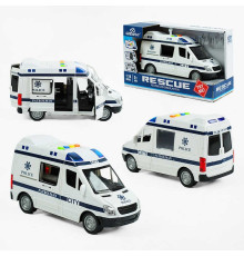 Машина WY 590 F (36) "Поліція", підсвічування, звуки, інерція, в коробці