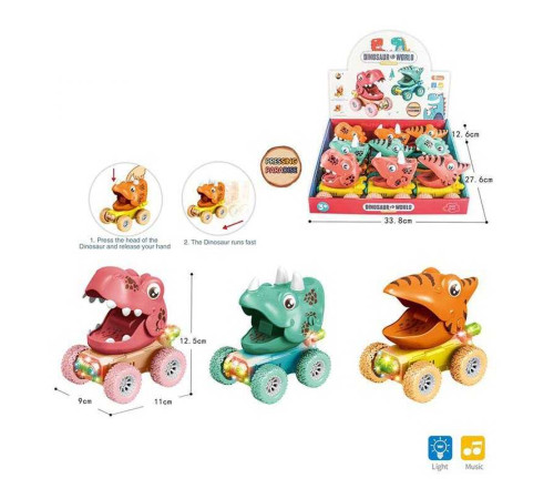 Набір машинок HC - 731 (18/2) 3 кольори, 3 види машинок, заводний механізм, звук, ЦІНА ЗА 9 ШТУК В БЛОЦІ