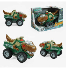 Машина музична SY 200-22 (48/2) "Динозавр", звуки, самостійно їздить, підсвічування, рухає хвостом і щелепою, в коробці