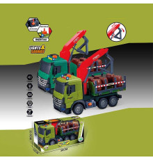 Спецтехніка 687-59 A (24/2) 2 кольори, звук, підсвічування, механічне підіймання стріли, інерція, в коробці