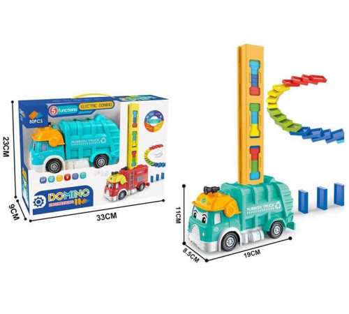 Машина з доміно 367-3 A (24/2) розставляє фішки (80 шт.), підсвічування, пісні, історії, скоромовки англійською, регулювання напрямку, в коробці – в наличии! Купите сейчас у KAZKOVA