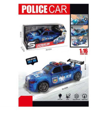 Машина JS 124 H (48) "Поліція", масштаб - 1:16, інерція, підсвічування, звук, рухомі елементи, в коробці