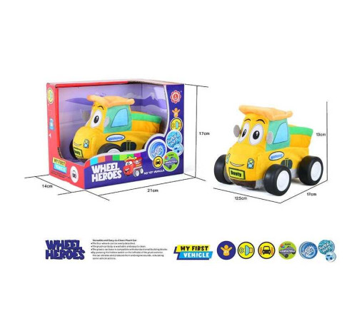 Машинка м`яка QL 8005 C-5 (48/2) герой, звуки, музика, вібрує, знімний чохол, на батарейках, в коробці