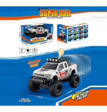 Машина музична E 25-5 (60/2) світло, звук, їздить вперед та назад, гумові колеса, масштаб 1:18, в коробці