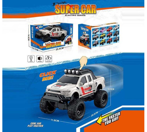 Машина музична E 25-5 (60/2) світло, звук, їздить вперед та назад, гумові колеса, масштаб 1:18, в коробці – в наличии! Купите сейчас у KAZKOVA