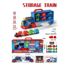 Трейлер JP 588-85 (18) локомотиви, вагончики, підсвічування, звуки, рухомі елементи, в коробці