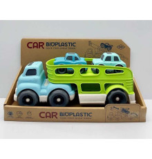Трейлер 933-673 AM (48) звуки, мелодія, підсвічування, 2 машинки, з біопластику, в коробці