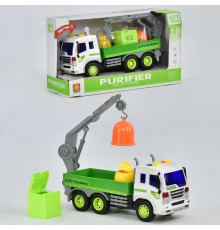 Сміттєвоз WY 320 С (24) музичний, світиться, в коробці